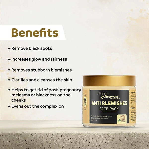 Dr. Satnam's Arogyam Anti Blemish Face Pack (100g)