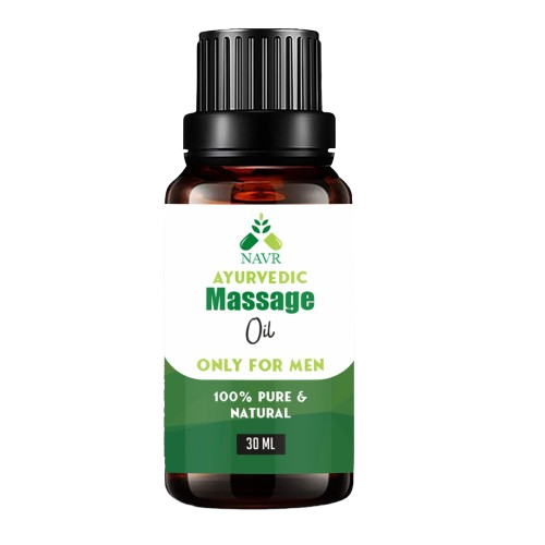 NAVR Massage Oil for Men, Pure and Natural, Enhancer Ayurvedic Massage Oil for Men 30 Ml Performance Oil restores energy & hardens the relaxing muscles Ashwagandha, Safed Musli, Shatawar, Loung