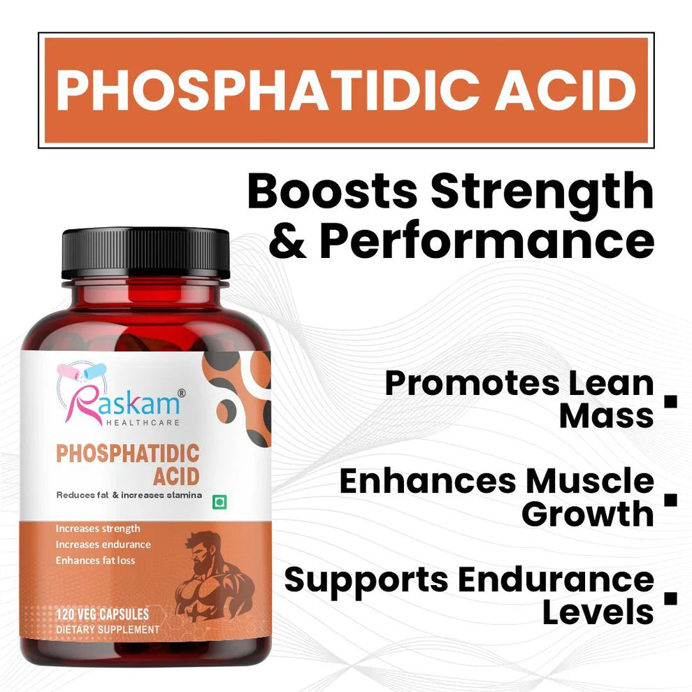 Raskam Phosphatidic Acid Capsules Enriched Phospholipid Complex for brain & cognitive health, 60 Veg Caps