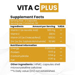 Raskam Vita C Plus - 100 Capsules - Antioxidant & Immune Support - Overall Health - Skin Anti-Ageing -Supports Healthy Skin & Joints