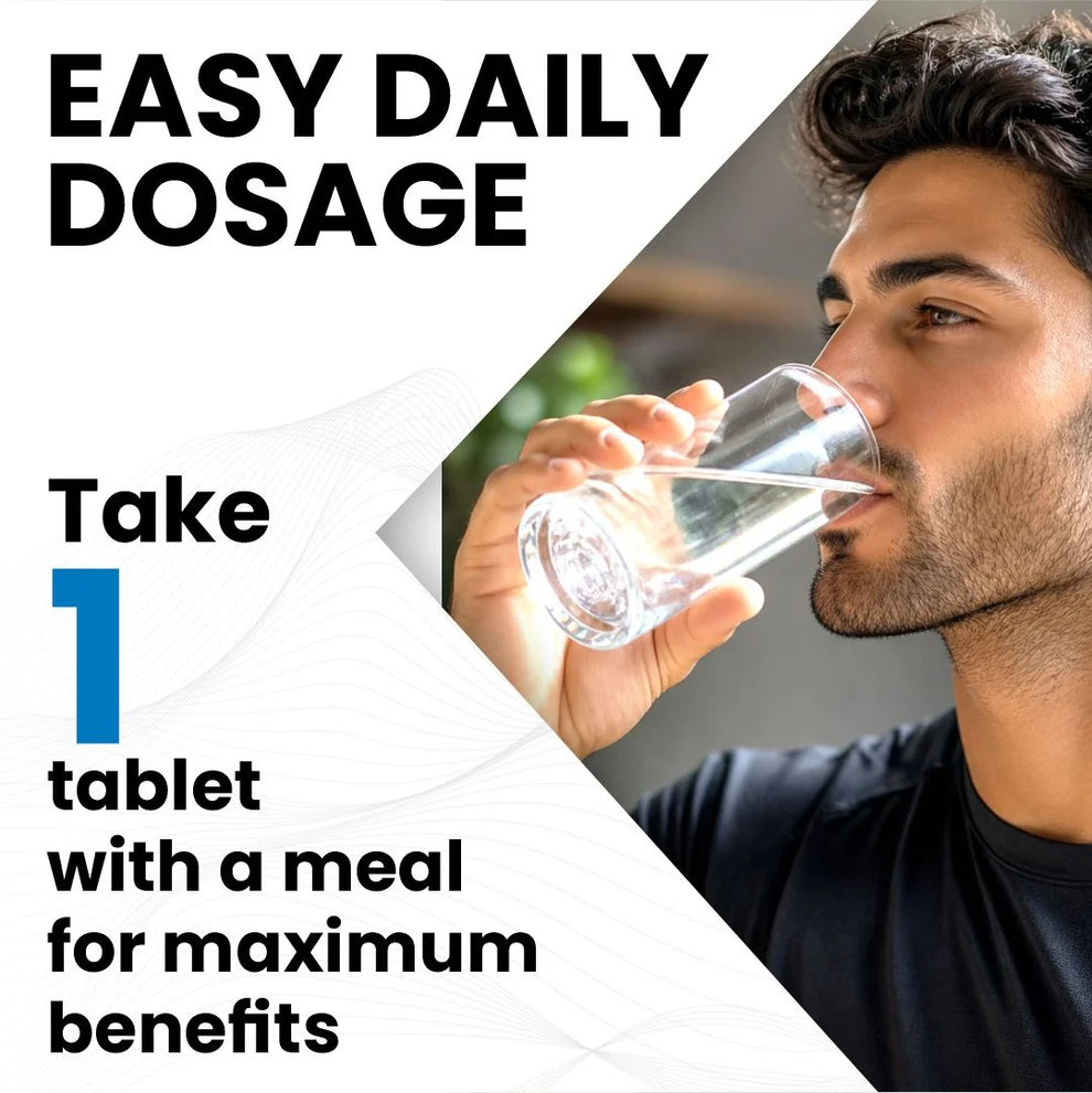 Raskam Multi Men - 100 Tablets - Multivitamin for Men with Panax Ginseng, Gingko Biloba & 29 vital Nutrients for Overall Health, Vitality , Strong Bones & Immunity