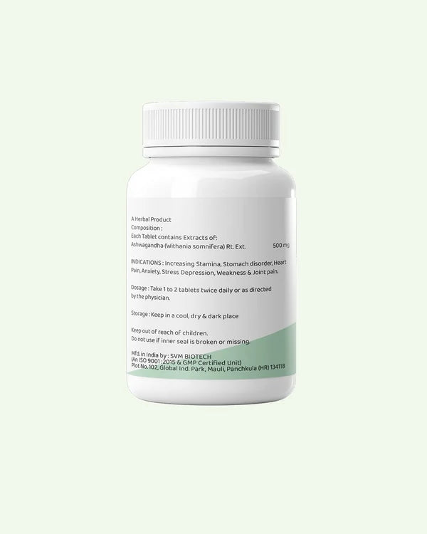Dr. Satnam's Arogyam Ayurveda Ashwagandha 500mg Tablet (30 Each)