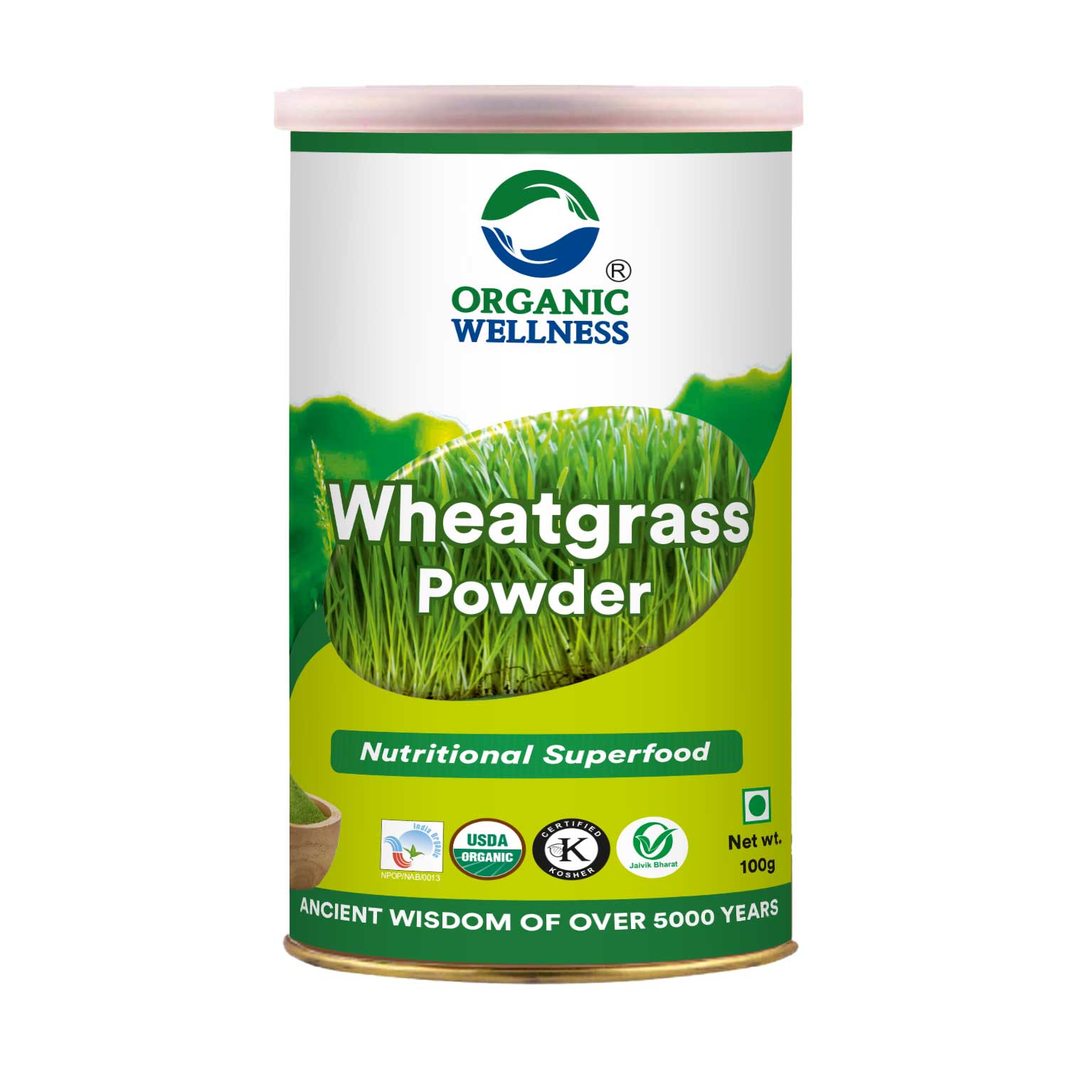 Organic Wellness Wheatgrass Powder - 100gm