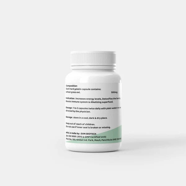 Dr. Satnam's Arogyam Ayurveda Wheatgrass 500mg Capsule (30 Each)