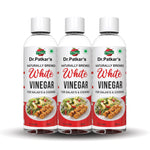 Dr. Patkar's Naturally Brewed White Vinegar for Salad Cooking Cleaning Purpose Flavoursome & Nutritious (200ml) Pack of 3