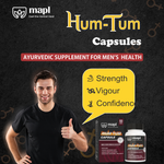 MAPL Hum Tum Capsules | Ayurvedic Male Vitality & Sexual Health Supplement | Boosts Stamina, Energy, Performance & Confidence Naturally | 60 Capsules
