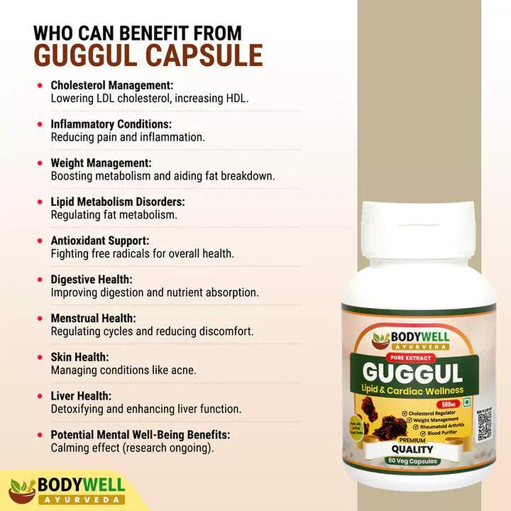 BodyWell Guggul Veg Capsule - 60 Capsules