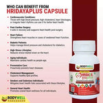 Bodywell Ayurveda HridayaPlus Capsules – Cardiovascular Wellness & Vascular Support – 60 Capsules (500mg)