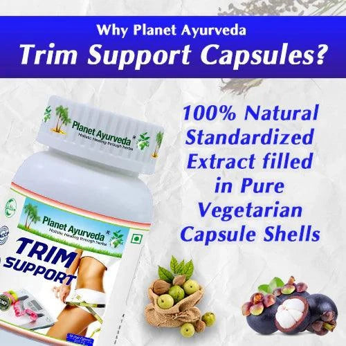 Planet Ayurveda Trim Support Capsules - 60 Caps | Natural Metabolism & Fat Support
