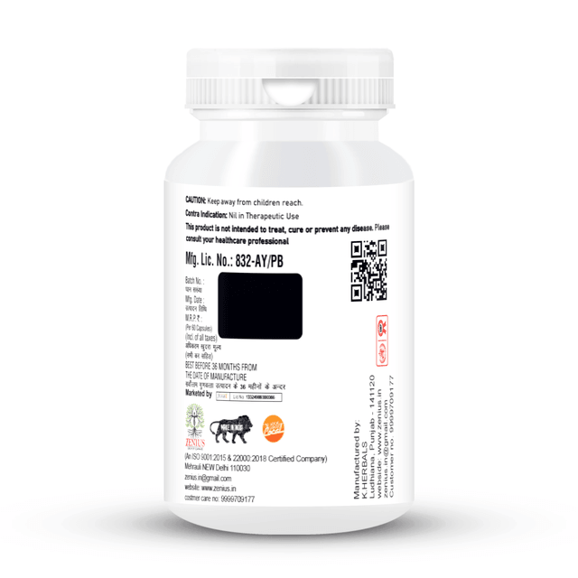 Zenius Thyrocare Capsules - for Thyroid Care and Management - 60 Capsules
