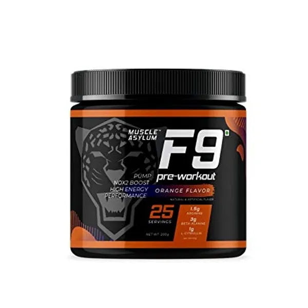 Muscle Asylum F9 Pre-Workout Orange