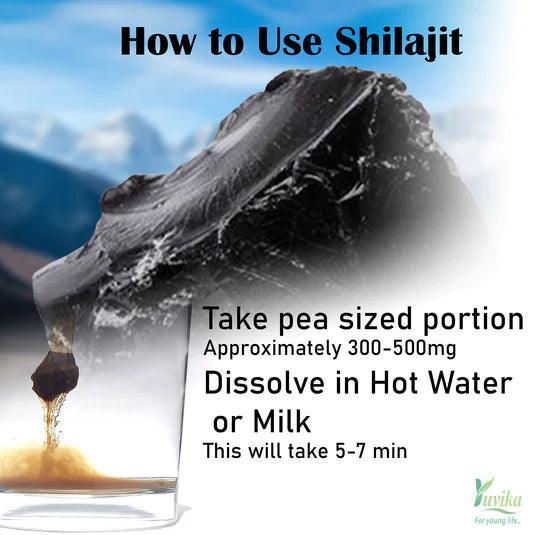 Yuvika Shudh Shilajeet - Shilajit - Asphaltum Puniabium (Pure & Original)