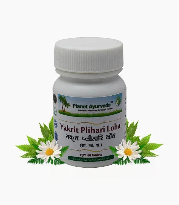 Planet Ayurveda Yakrit Plihari Loha - 60 Tablets | Natural Liver & Spleen Support