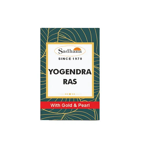 Sadhana Yogendra Ras (10 Tablets) | Premier Ayurvedic Herbo-Mineral Tonic for Nerve Health, Cardiac Support & Vata Balance