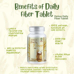 Zenius Daily Fiber Tablets - Fiber Tablets and Supplements for Fiber and Digestive Health - 60 Tablets