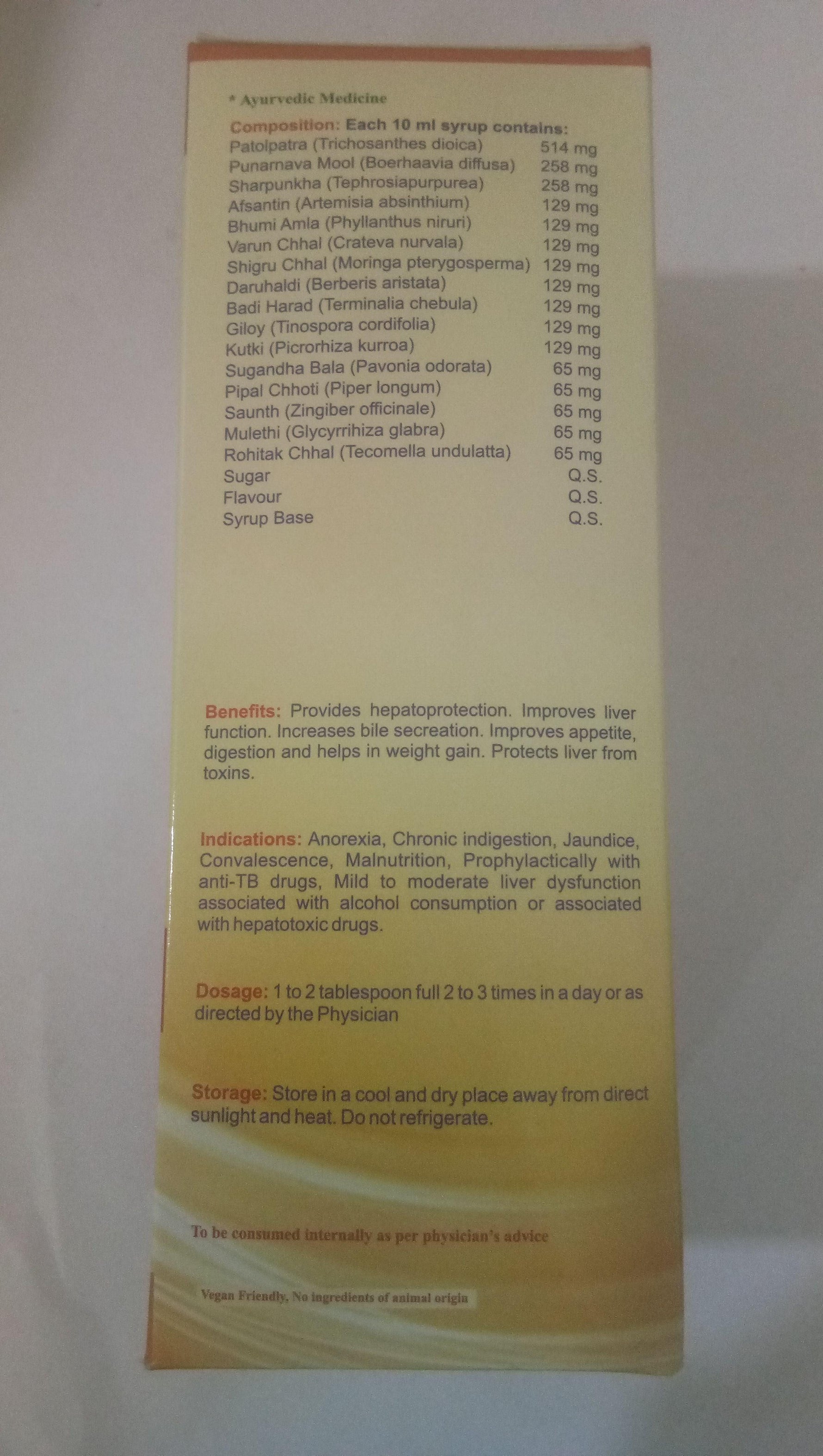 Maha Herbals Livo Peace Syrup