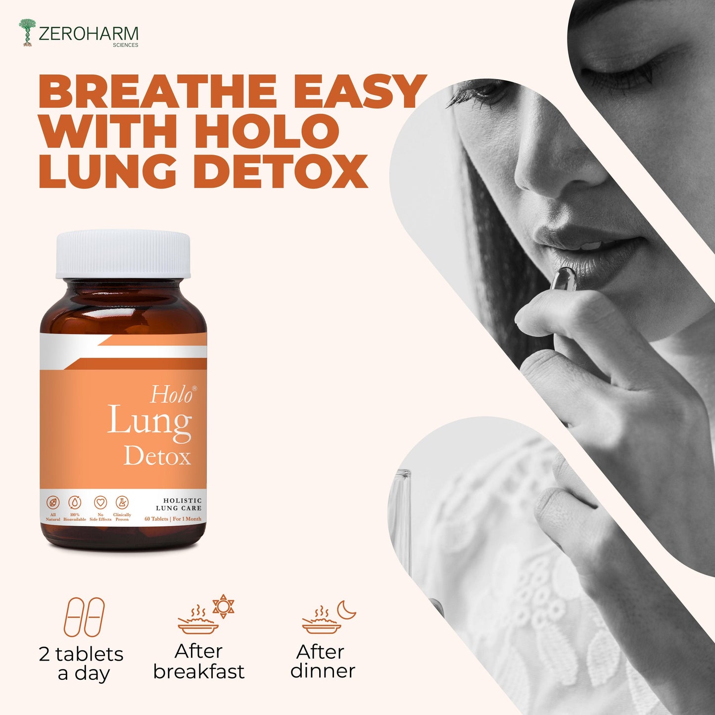Zeroharm Holo Lung Detox Tablet