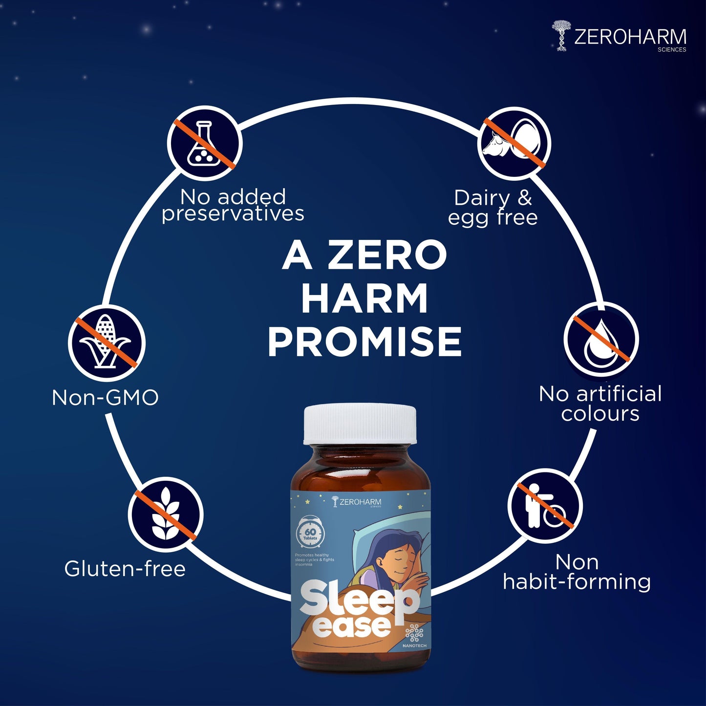 Zeroharm Sciences Sleep Ease Tablet