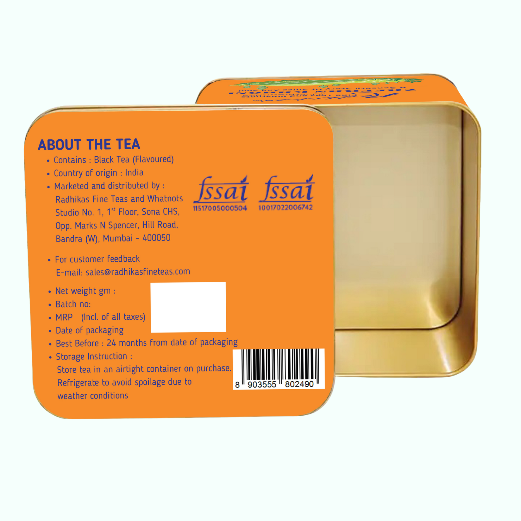 Radhikas Fine Teas Zaffran Kahani – The Perfect Blend of Festivity & Fragrance - 100gm