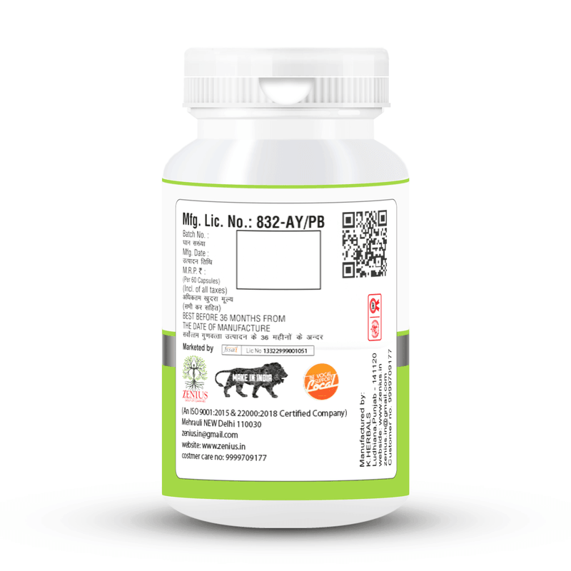 Zenius Triphala Tablets - Ayurvedic Digestive Support Tablets for Detox, Regularity, and Gut Health - 60 Tablets