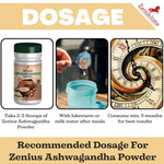 Zenius Ashwagandha Powder for Fight Anxiety, Stress, Strength and Vitality -100g