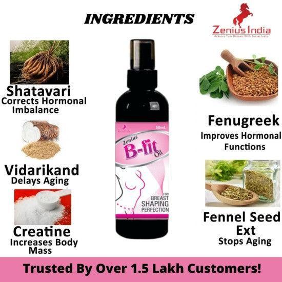 Zenius B-Fit Oil for Helps to Impove Breast Size Naturally