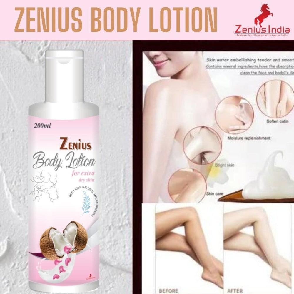 Zenius Body Lotion for dry skin - remove all sketch marks naturally