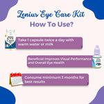 Zenius Eye Care Kit for Eye Health, Vision Care (60 Capsule and 10ML Drop)