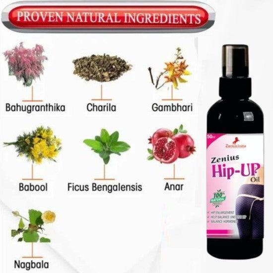 Zenius Hip Up Oil for Butt Enlargement - 50ml