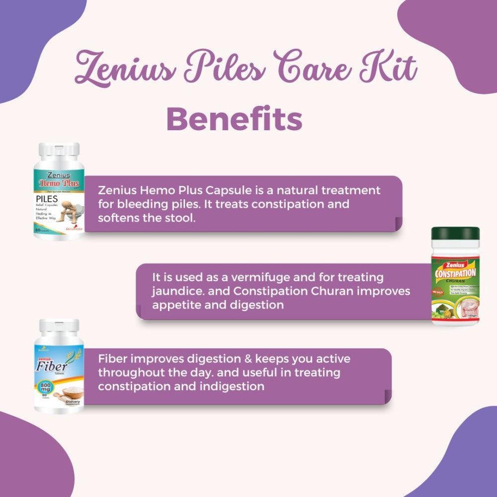 Zenius Piles Care Kit Piles Care and Ayurvedic Hemorroides Medicine