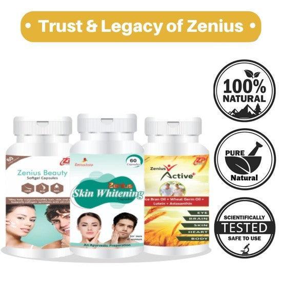 Zenius Skin Whitening Kit Beneficial To Dry Eyes & Skin Whitening and Glowing