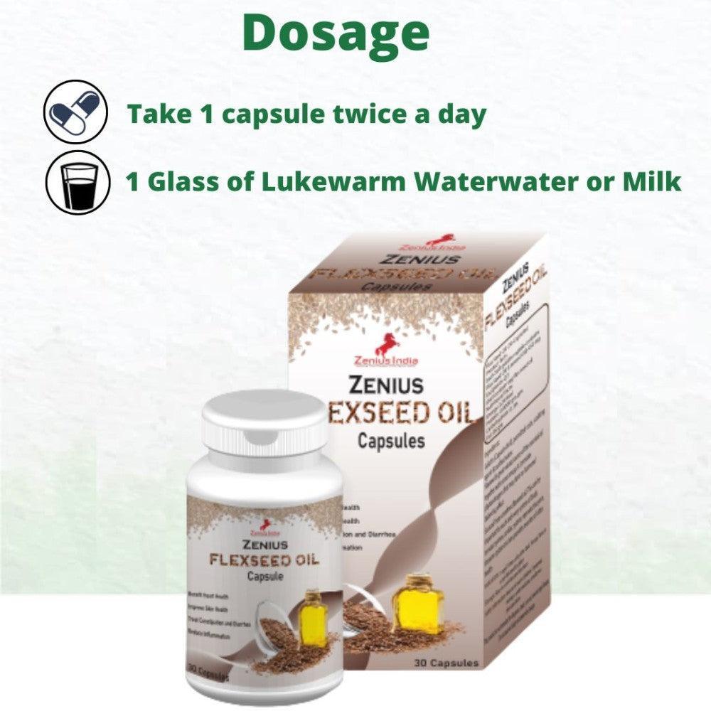 Zenius flaxseed Oil Capsules - 30 Capsules