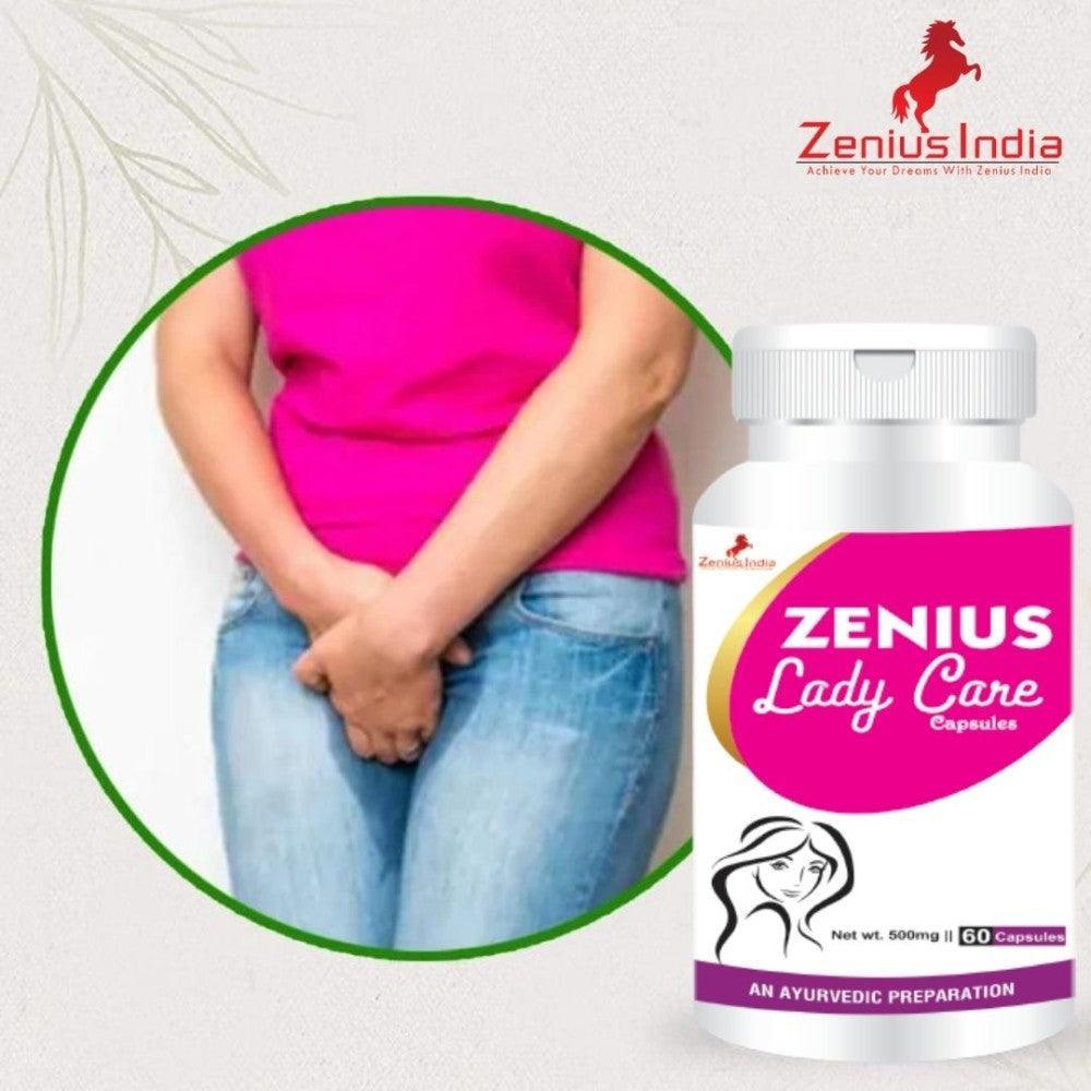 Zenius Lady Care Capsule for Leucorrhoea/White Discharge - 60 Capsules