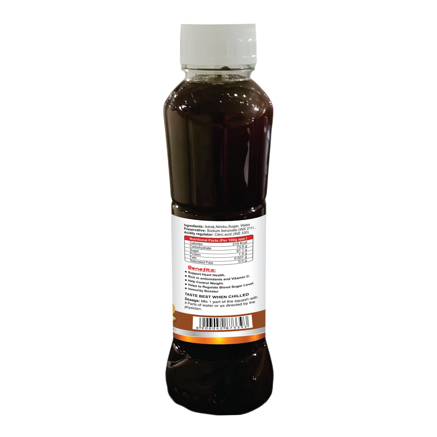 Swadeshi Ginger & Lemon Sharbat - 700ml