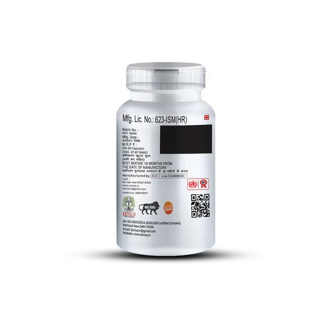 Zenius Hair Skin & Nails Capsules - for Multivitamins, Hair, Skin, and Nails Health - 60 Capsules