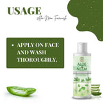 Zenius Aloe Neem Facewash - Facewash for Various Skin Types, Best Facewash for Acne and Dry Skin - 200ml