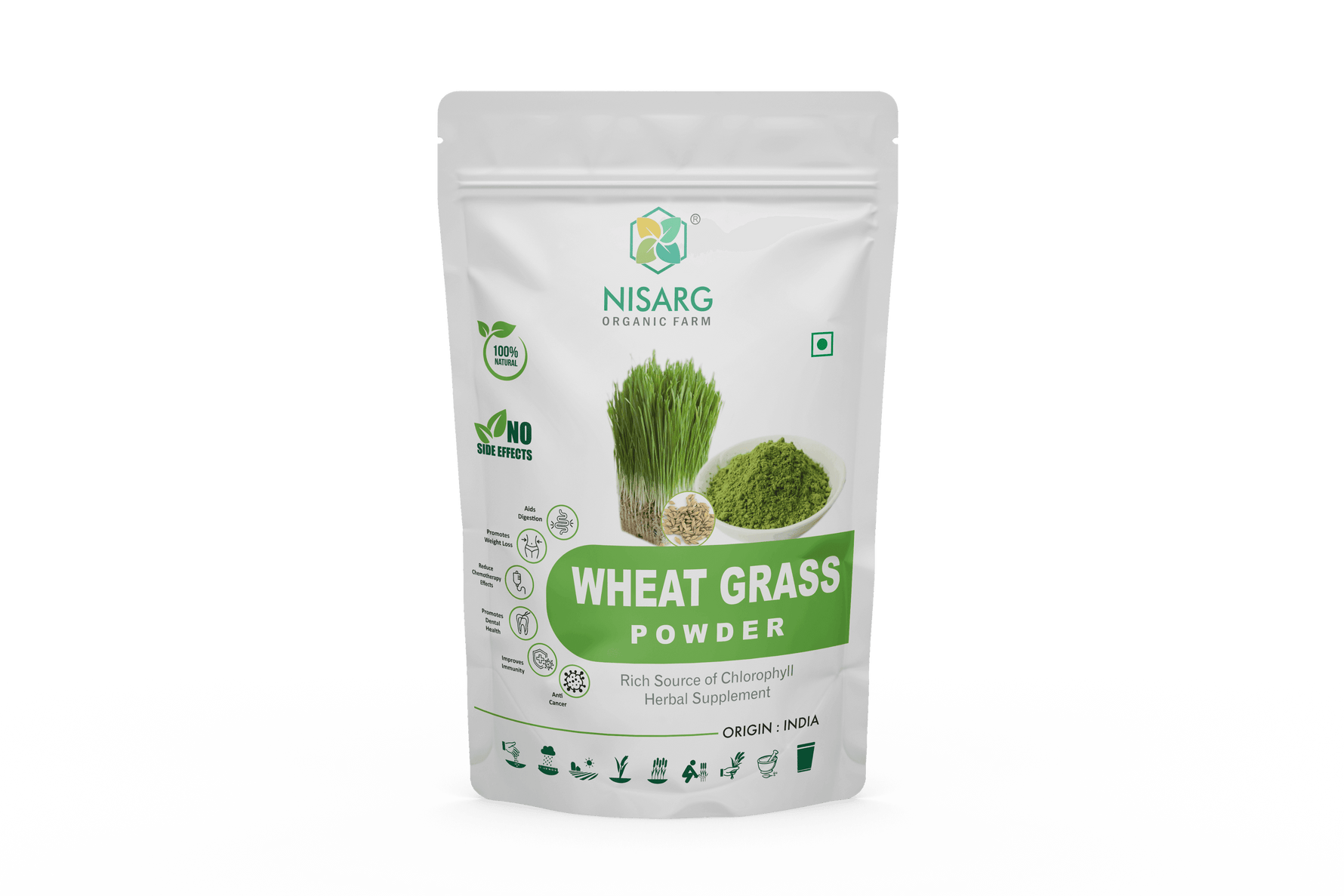 Nisarg Organic Farm Wheat Grass Powder