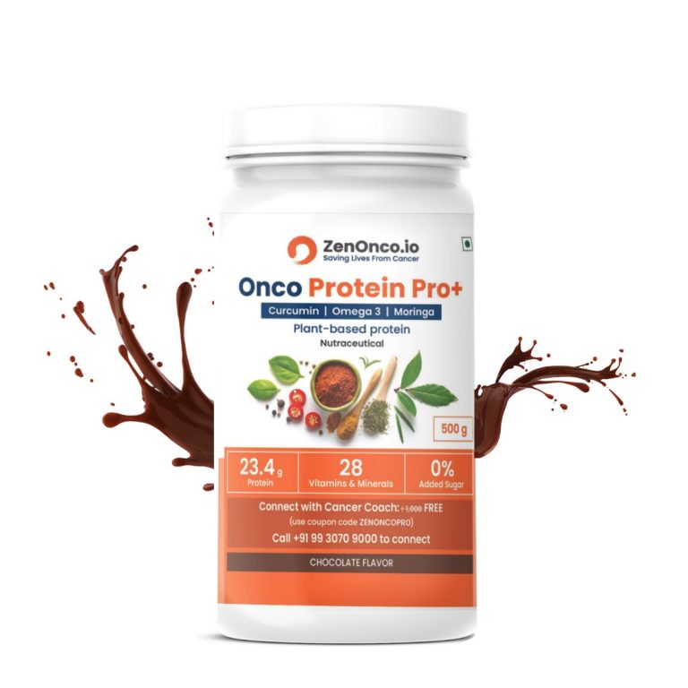 Onco Protein Pro+ | Plant-Based Protein for Cancer Care | 23.4gm Protein Per Scoop | Sugar-Free & Vegan | Manage Weight & Boost Immunity | 500 gm Vanilla Flavour