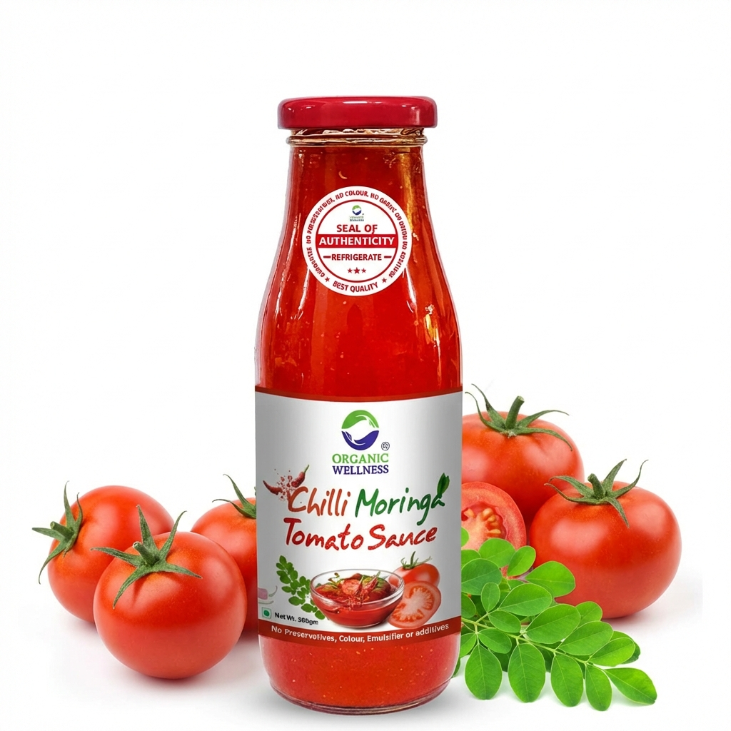 Organic Wellness Chilli Moringa Tomato Sauce - 350g