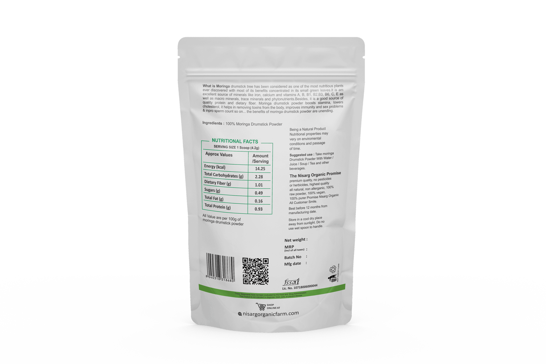 Nisarg Moringa Drumstick Powder