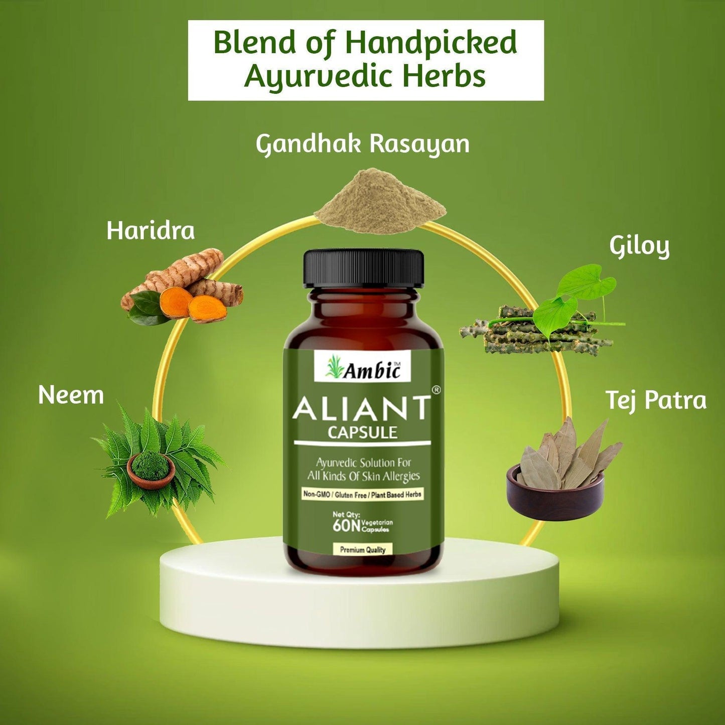 Ambic Aliant Vegetarian Capsule (60 Each)