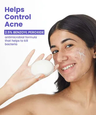 Acnestar 2.5% Benzoyl Peroxide Soap | For Acne Prone Skin - 75gm Soap