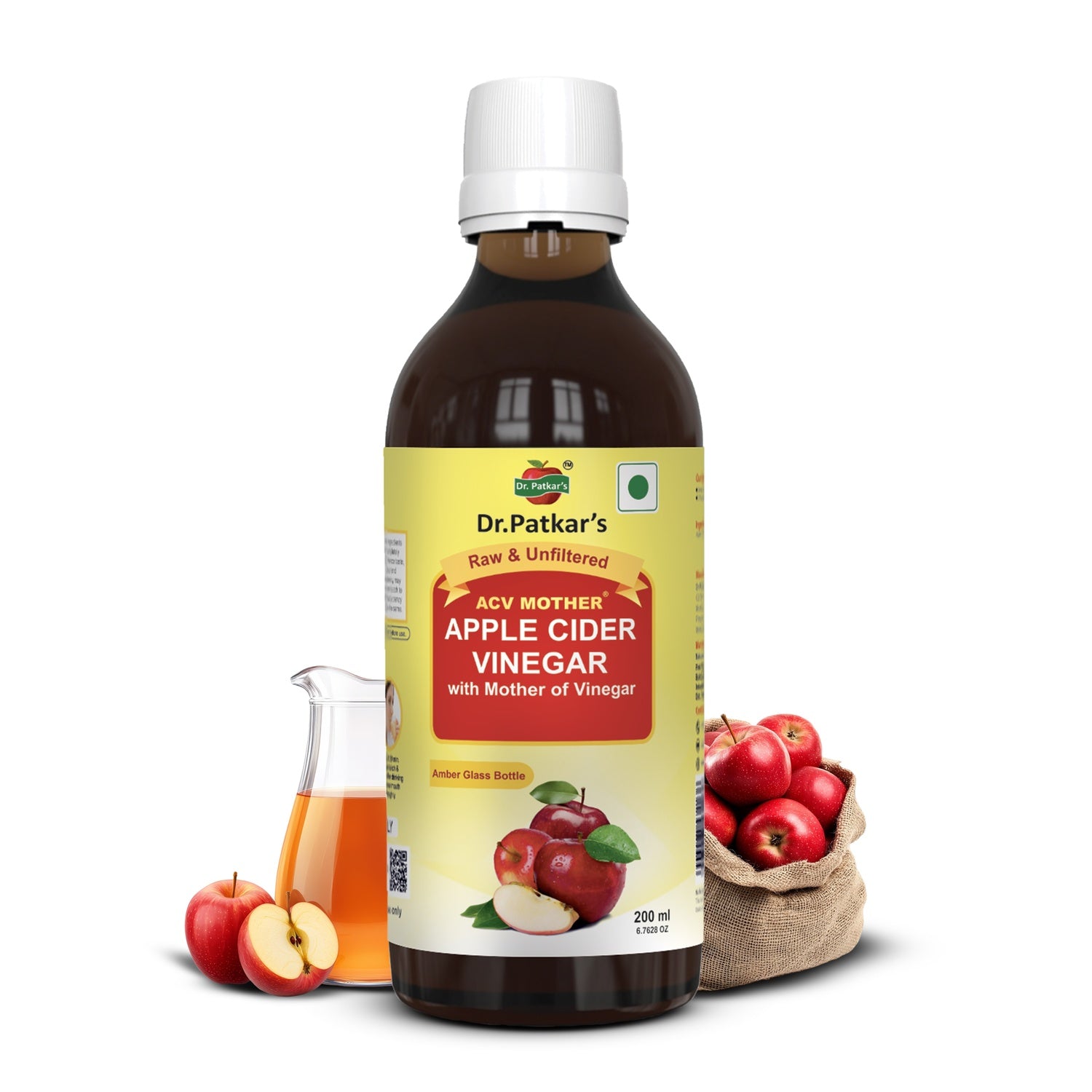 Dr. Patkar's Apple Cider Vinegar with the Mother of Vinegar - 200ml