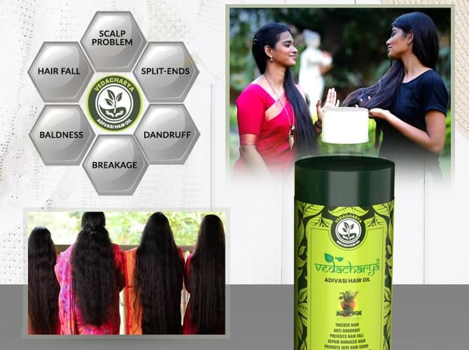 Vedacharya Adivasi Hair Oil for Long & Shiny Strong Hairs