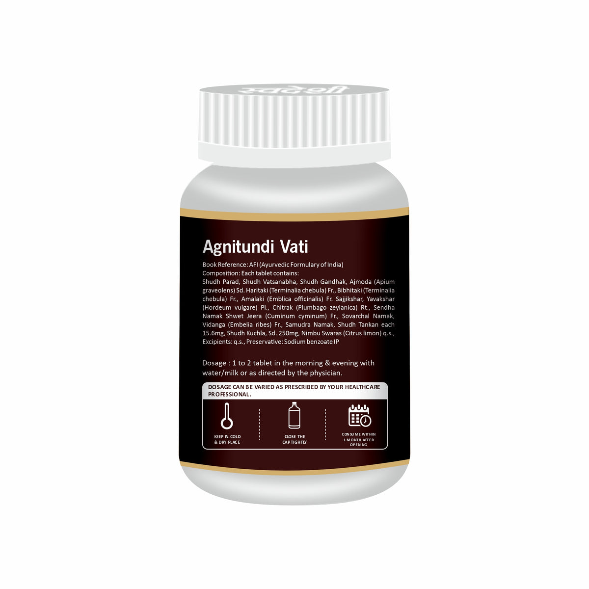 Pack of 2 Agnitundi Vati 30 tab for Digestive Improvement & daily wellness.