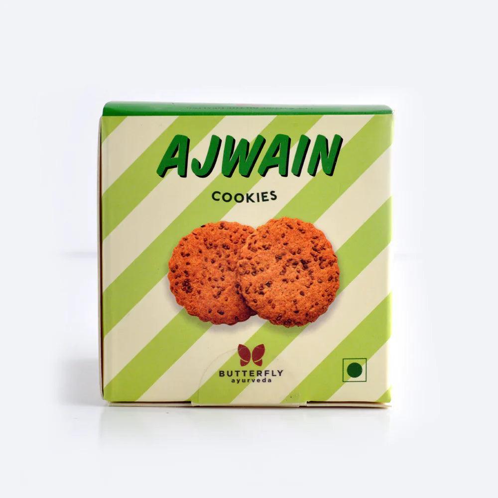 Butterfly Ayurveda Ajwain Cookies - Healthy Digestive Biscuits (100g)