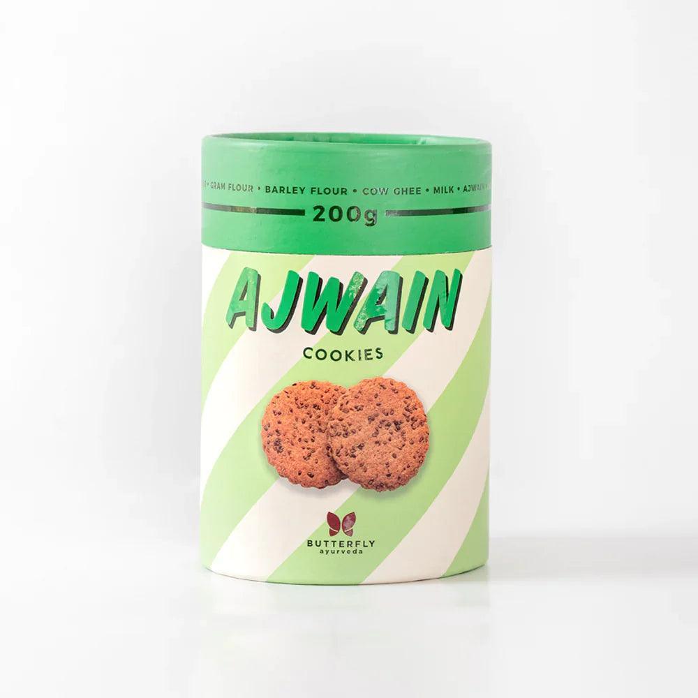 Butterfly Ayurveda Ajwain Cookies - Healthy Digestive Biscuits (100g)