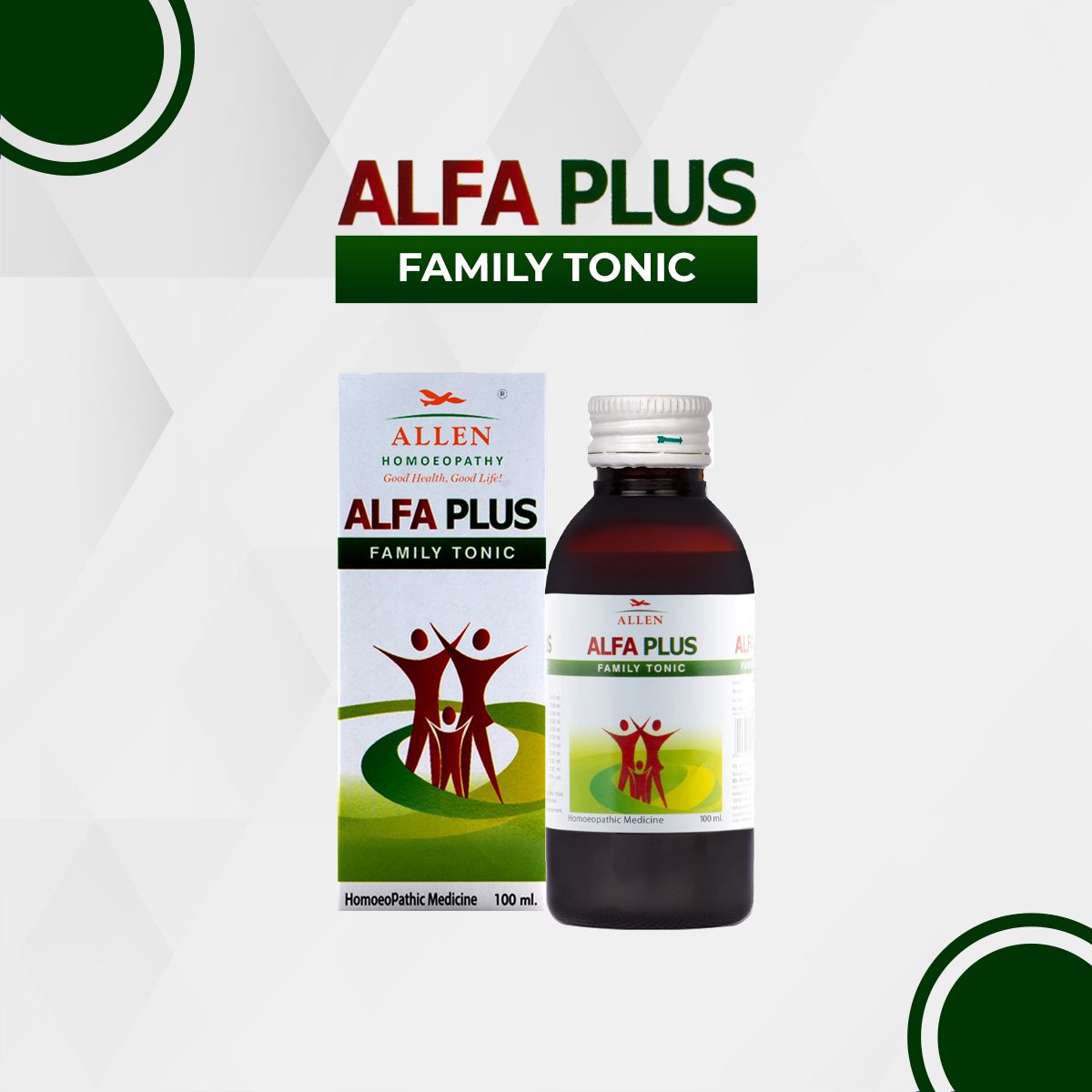 Allen Alfa Plus Family Tonic - 200ml - Pack of 2