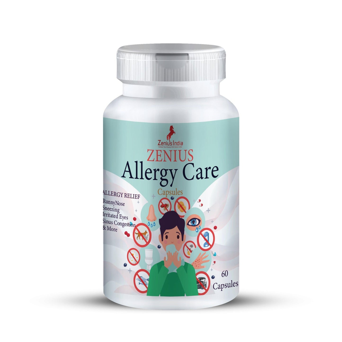 Zenius Allergy Care Capsule for Skin Allergies, Skin Rashes and Acne Capsule - 60 Capsules