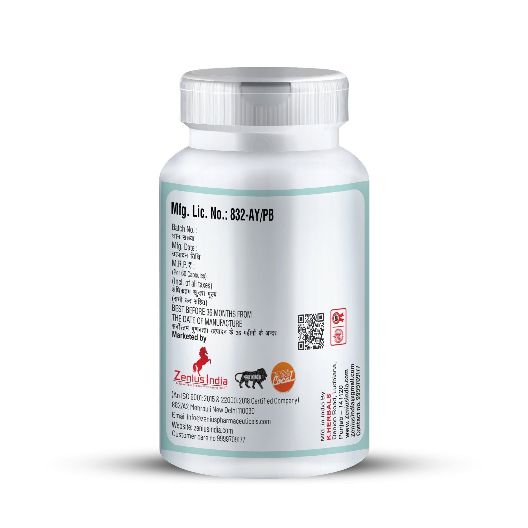 Zenius Allergy Care Capsule for Skin Allergies, Skin Rashes and Acne Capsule - 60 Capsules